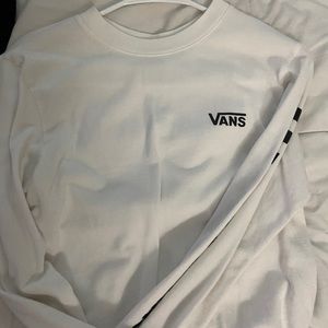vans white long sleeve